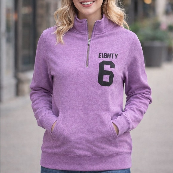 Victoria's Secret Tops - Victoria’s Secret PINK - Quarter-Zip Women's Hoodie